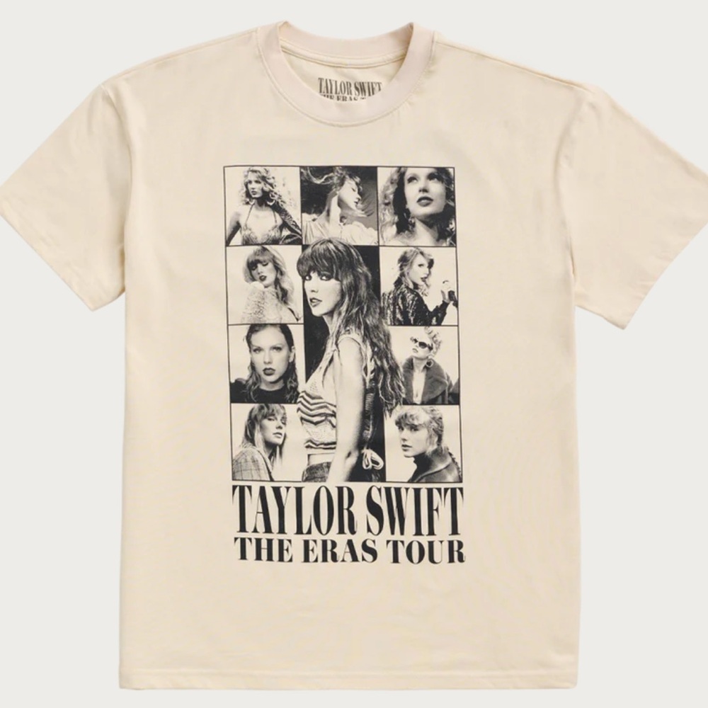 XXL Cream Eras Tour 2023 Shirt - American Dates
